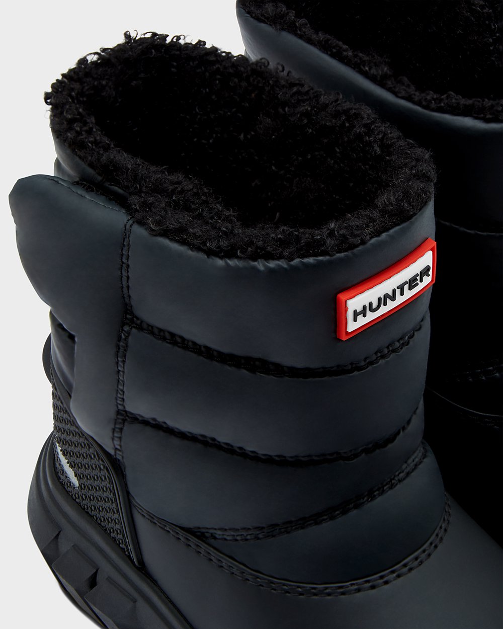 Snow Boots Barn - Hunter Original Små Insulated - Svarta - 094683-NHK